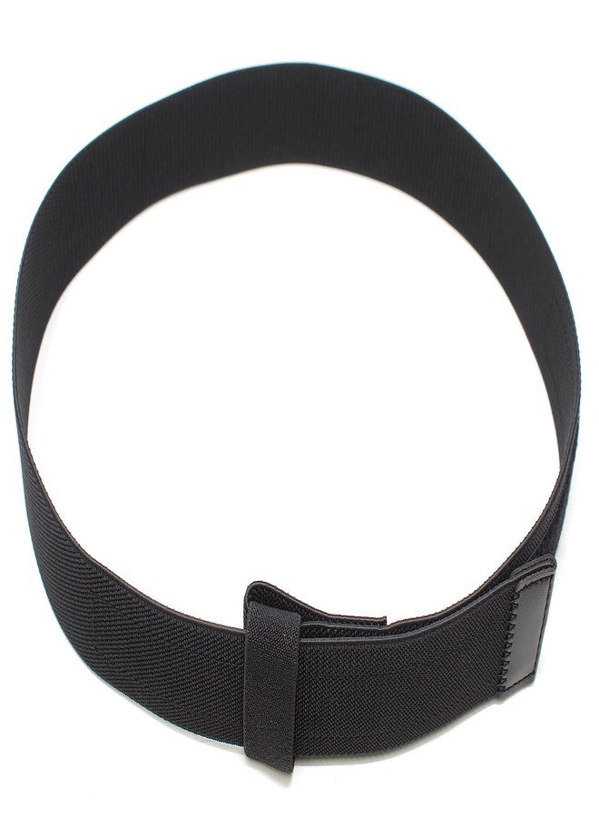 BC Belts Flexible Black Nylon Belt with Adjustable Hook and Loop Closure – No Buckle No Metal and TSA Approved (Black-L) - Image 4